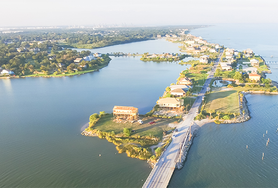 Aerial view of Seabrook TX
